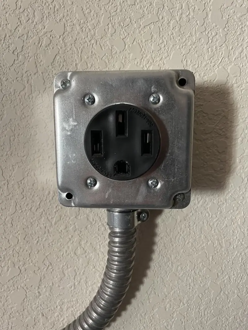 NEMA 14-50 outlet installed for Electrical Panel Upgrade in Price